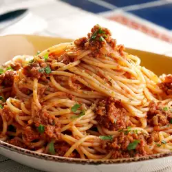 Спагетти с базиликом