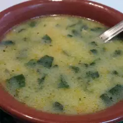 Суп с луком-пореем