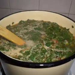 Вкусный шпинатный суп с рисом