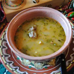 Свадебный суп курбан чорба (из баранины)
