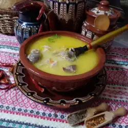 Домашний суп из петуха