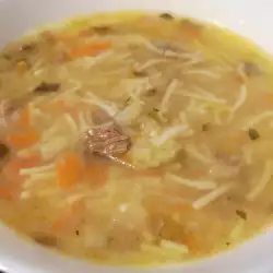Супы с мясом и вермишелью