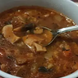 Итальянский суп из белых грибов