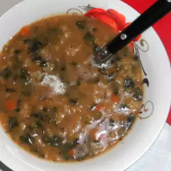 Суп с рисом и крапивой