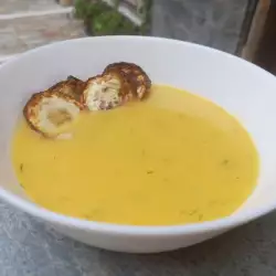 Суп из кабачков и цветной капусты