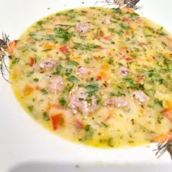 Вкусный суп с фрикадельками