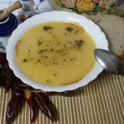Суп из рульки с помидорами