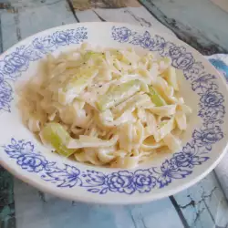 Тальятелле с кабачками и сливками