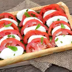 Соленый тарт Капрезе