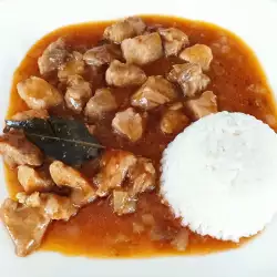 Тас-кебаб с рисом