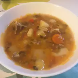 Суп из телятины по-охотничьи