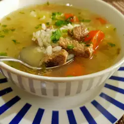 Мой телячий суп с рисом