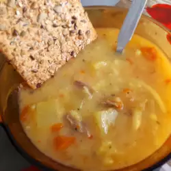 Суп из телятины с рисом и лапшой
