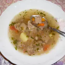 Суп из телятины с помидорами
