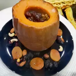 Осенний десерт с черникой