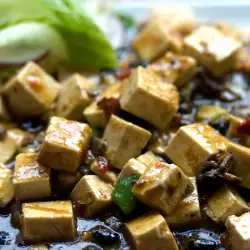 Овощные блюда с тофу