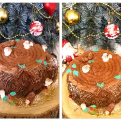Рождественский пирог с шоколадом