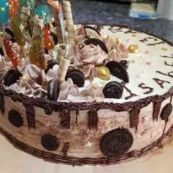 Торт Орео с шоколадными коржами