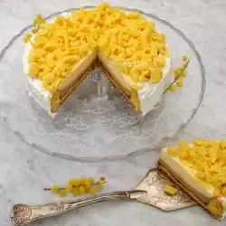Бисквитный торт Мимоза