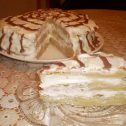 Сметанный торт с ванилью