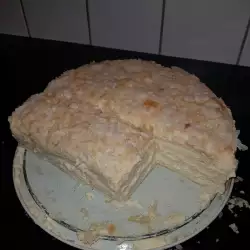 Торт наполеон с ванилью