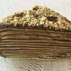 Торт с блинчиками и грецкими орехами-редакция