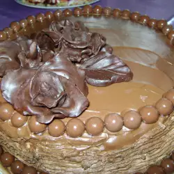 Десерт из сливок с шоколадом