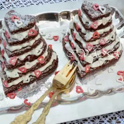 Мини тортики в форме сердца