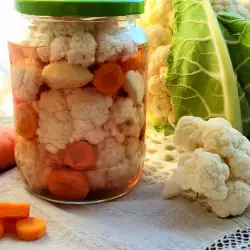 Быстрое соленье с цветной капустой