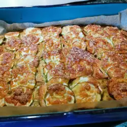 Запеканка с кабачками и плавленым сыром