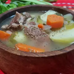 Вкусное телешко варено - традиционный болгарский суп из телятины