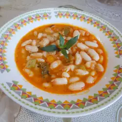 Солдатский суп с фасолью