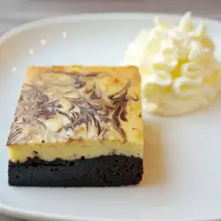 Шоколадный десерт с белым шоколадом