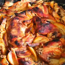 Запеченная крольчатина с картофелем