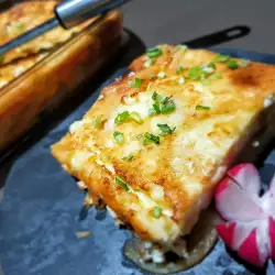 Запеканка с картофелем и баклажанами