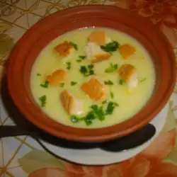 Картофельный суп со сливочным маслом