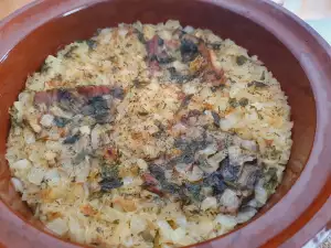 Ягнятина в горшочке с рисом