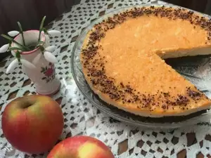 Чизкейк с яблоками и корицей