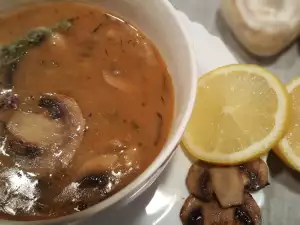 Ароматная каша из шампиньонов