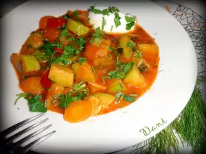 Бабушкино рагу с кабачками