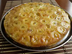 Пирог с бананами и карамелью