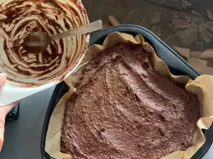 Полезный банановый кекс с какао порошком