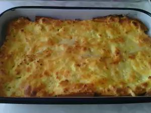 Быстрая баница из хлеба