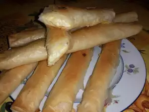Банички в виде трубочки