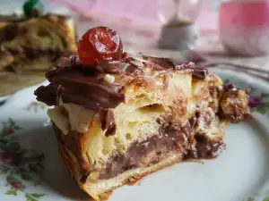 Быстрый торт с круассанами