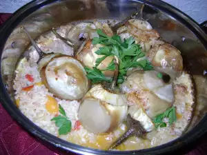 Фаршированные белые баклажаны