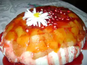 Пирог с печеньем дамские пальчики со сметаной