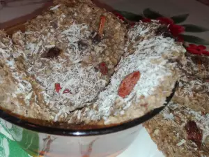 Овсяно-банановое печенье с арахисовой пастой (без сахара и муки)