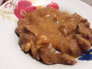 Кебаб из мяса буйвола с вином