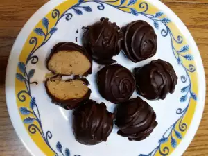 Домашние конфеты с арахисовой пастой